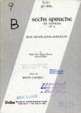 Sechs Spruche