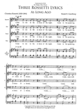 Three Rossetti Lyrics