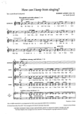 How can I keep from singing?