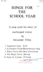Song for Canada