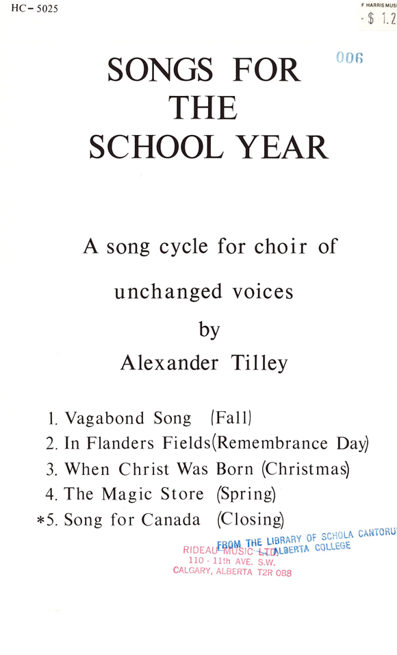 Song for Canada