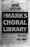Kyrie (from Mass in G Major)