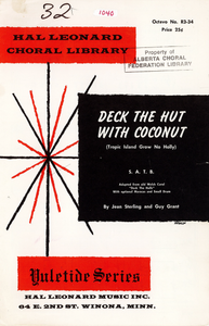 Deck The Hut With Coconut