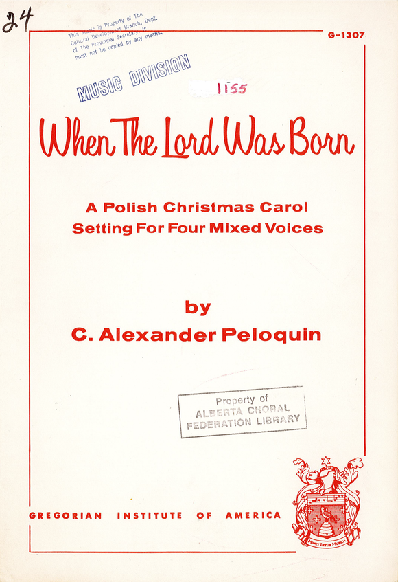 When The Lord Was Born