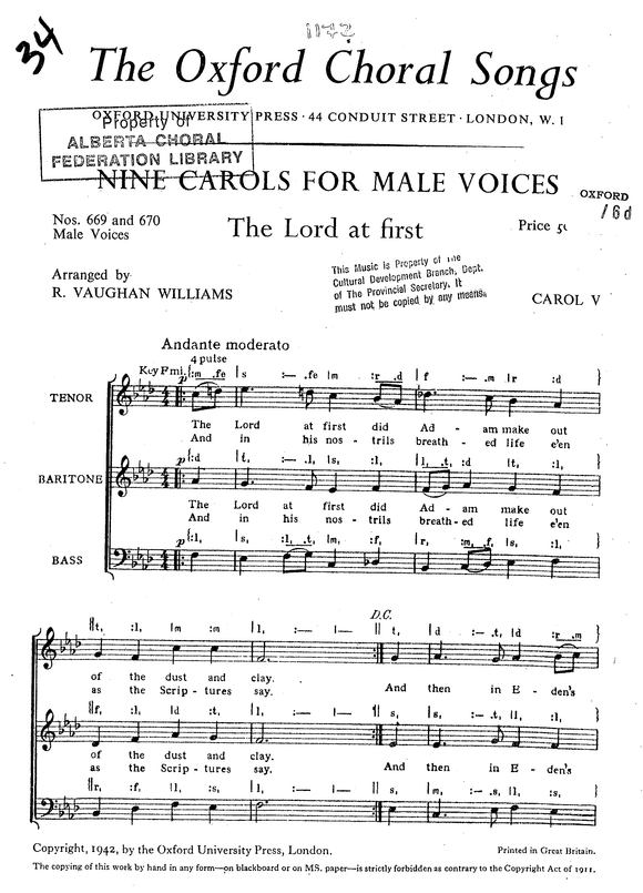 The Lord at first & Coventry Carol