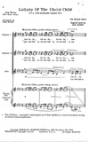 Lullaby Of The Christ Child