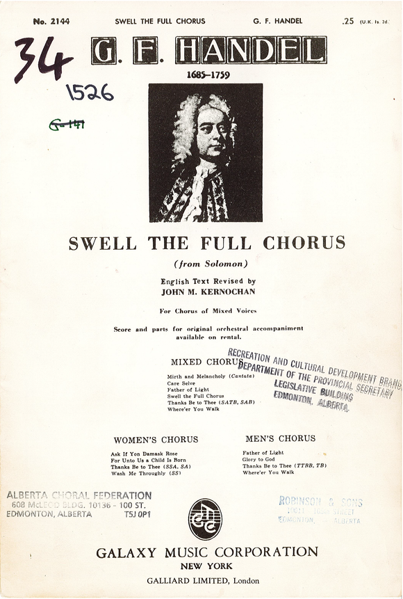 Swell the Full Chorus