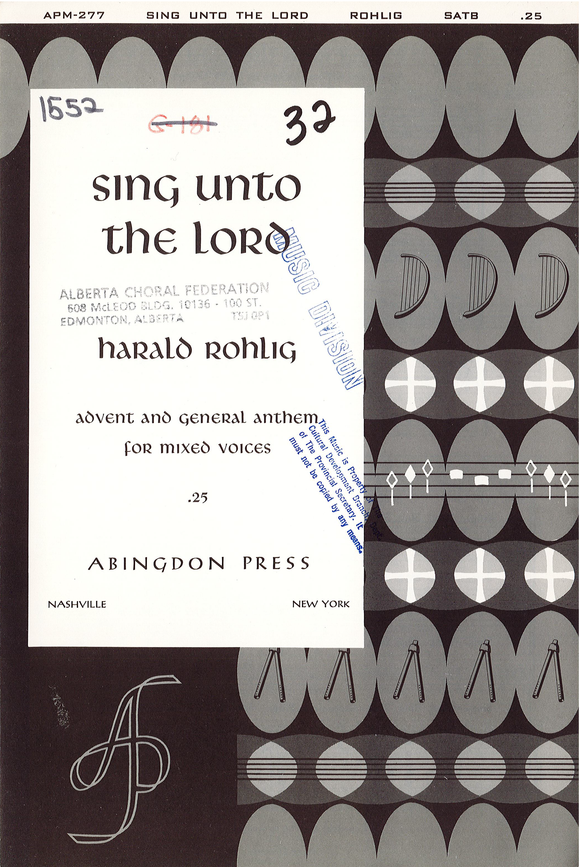 Sing Unto the Lord