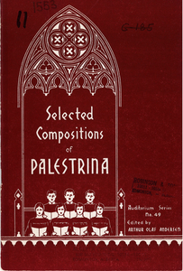 Selected Compositions of Palestrina