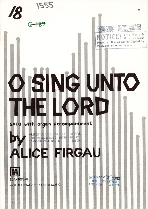 O Sing Unto the Lord