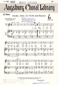 Awake, Arise, Go Forth and Rejoice
