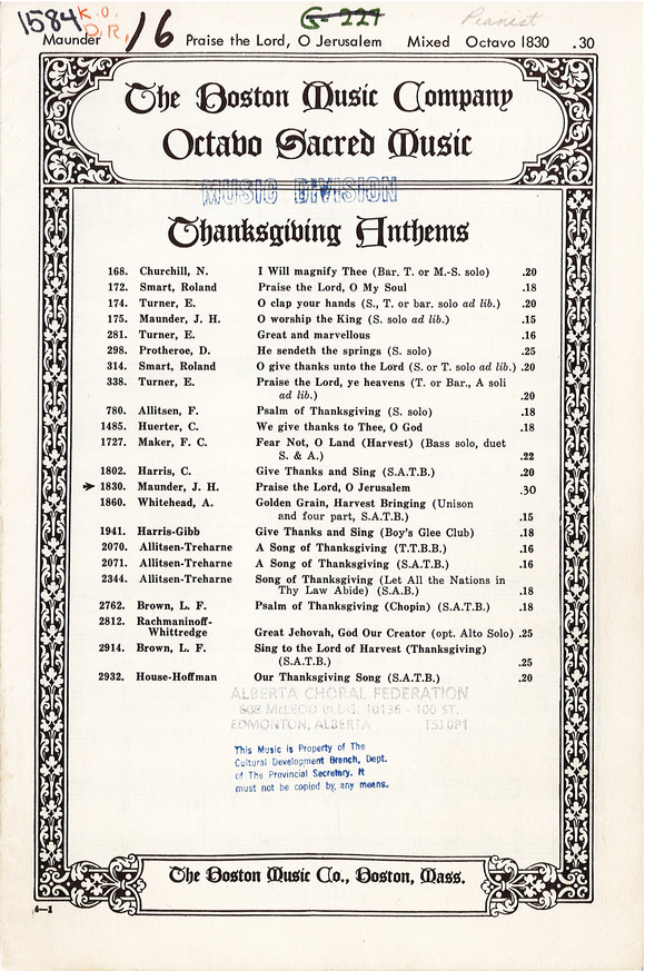 Praise the Lord, O Jerusalem