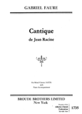 Cantique De Jean Racine