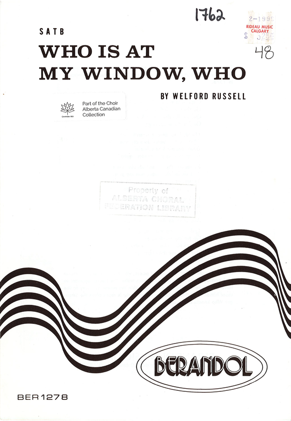 Who Is At My Window, Who