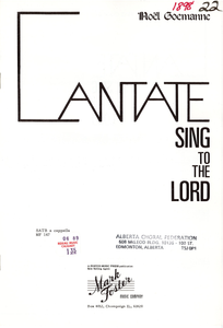 Cantate: Sing to the Lord