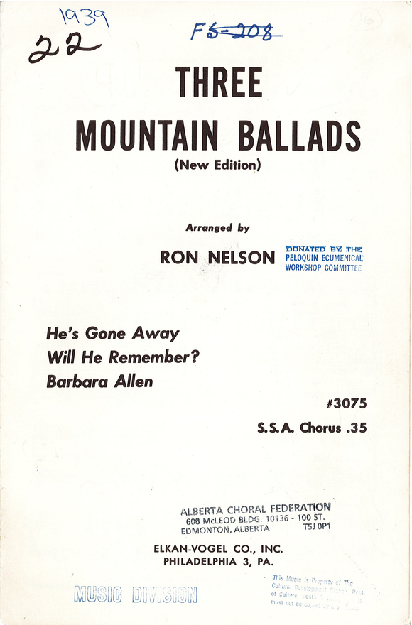 Three Mountain Ballads