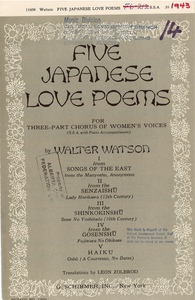 Five Japanese Love Poems