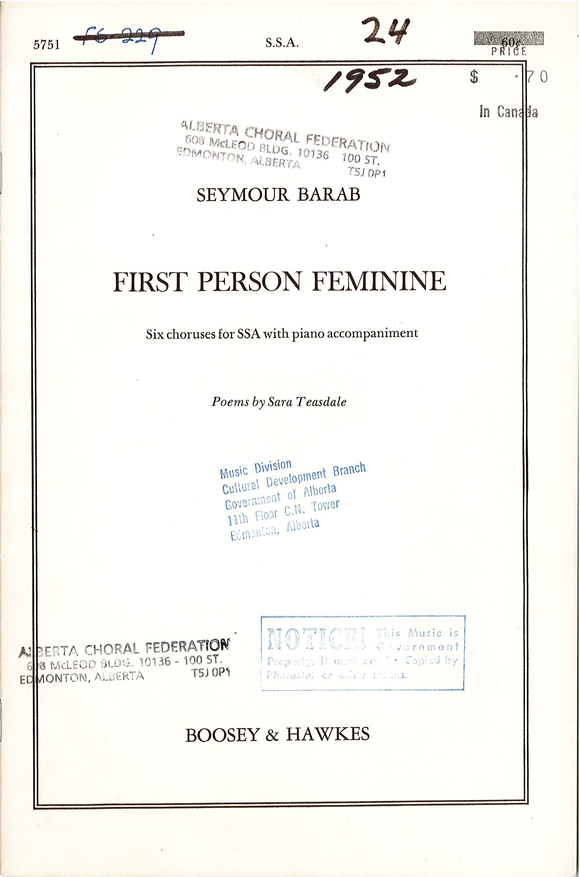 First Person Feminine