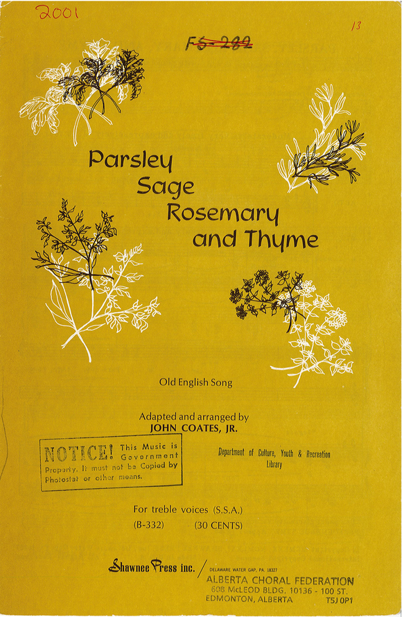 Parsley, Sage, Rosemary, and Thyme