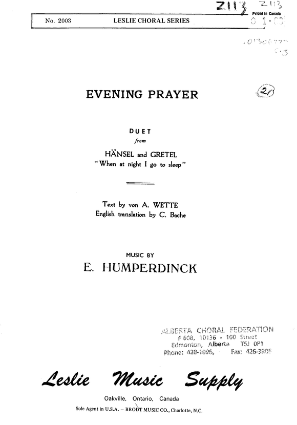 Evening Prayer