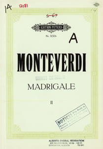 Monteverdi Madrigale II