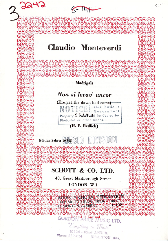 Non Si Levav' Ancor