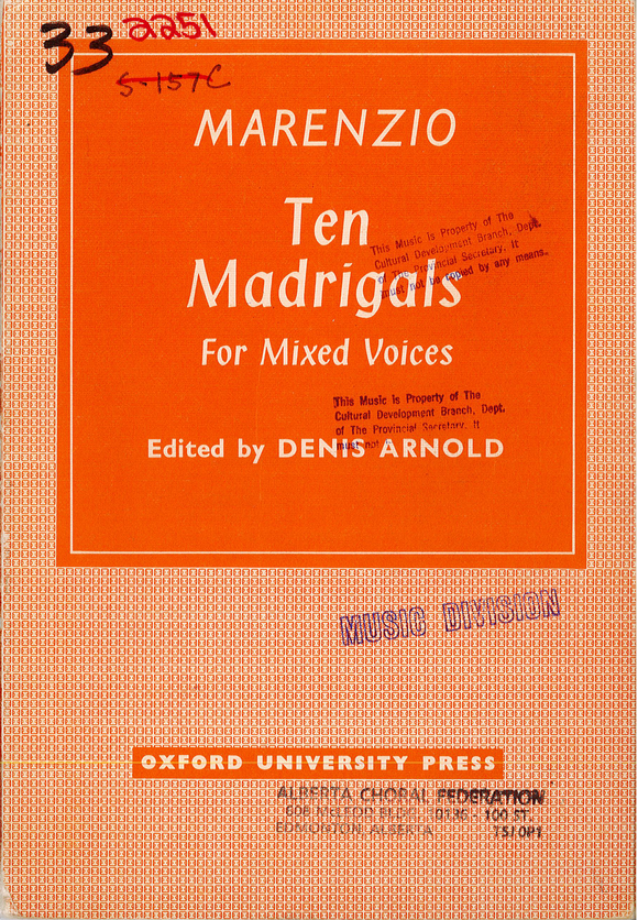 Ten Madrigals