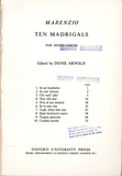 Ten Madrigals