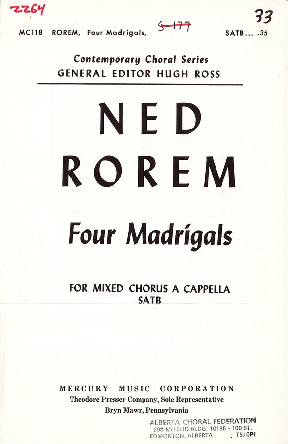 Four Madrigals