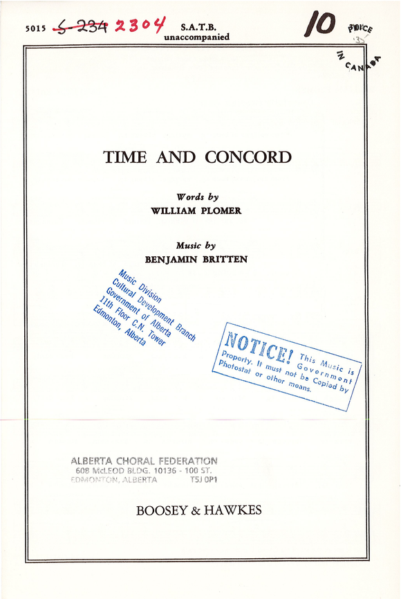 Time and Concord