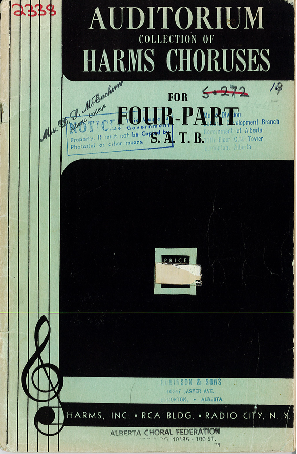 Auditorium Collection of Harms Choruses