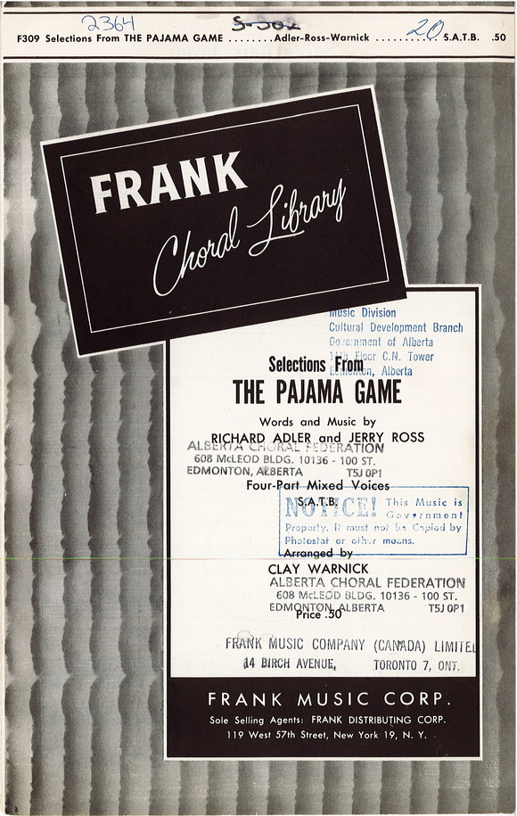 Selections From The Pajama Game