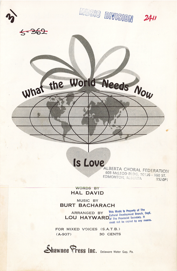 What the World Needs Now is Love