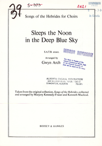 Sleeps the Noon in the Deep Blue Sky