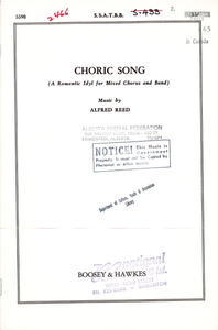 Choric Song