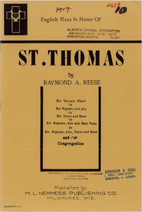 English Mass in Honor of St. Thomas