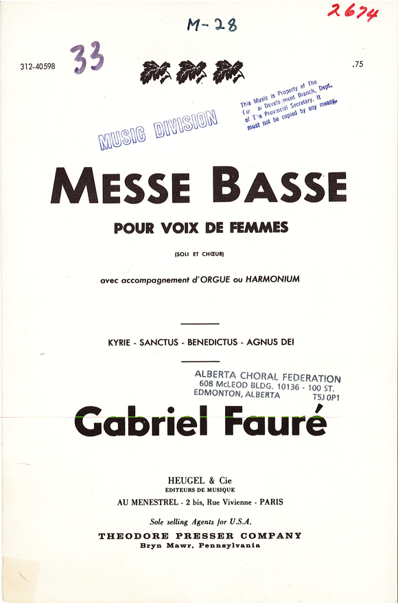 Messe Basse