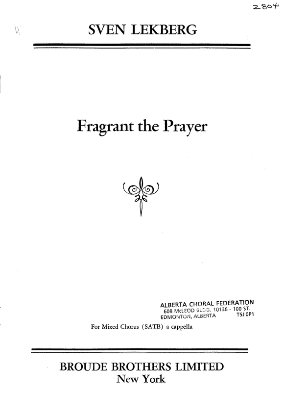 Fragrant the Prayer