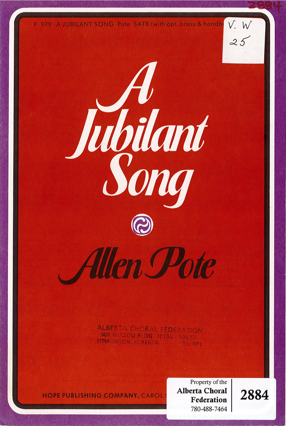 Jubilant Song, A