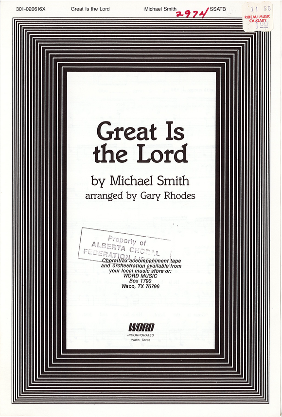 Great Is the Lord