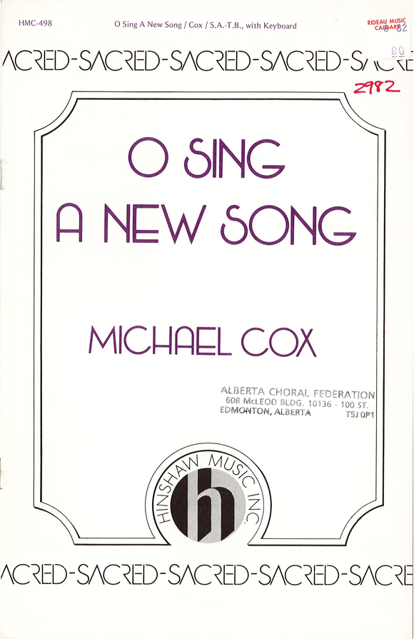 O Sing a New Song