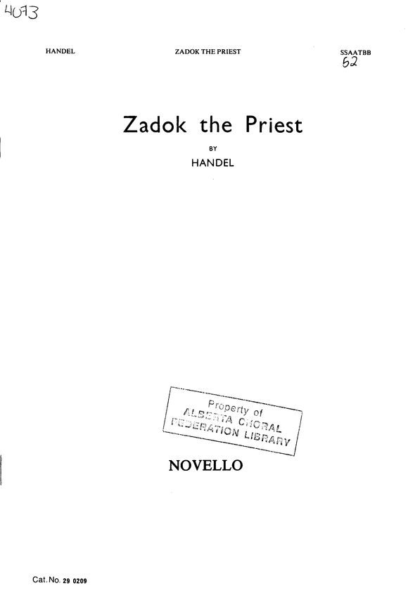 Zadok the Priest