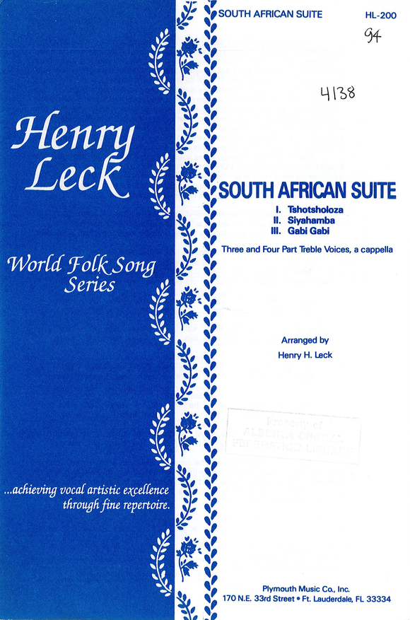 South African Suite (3 Songs)