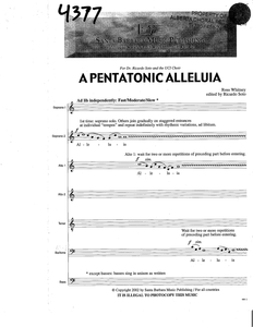 Pentatonic Alleluia, A