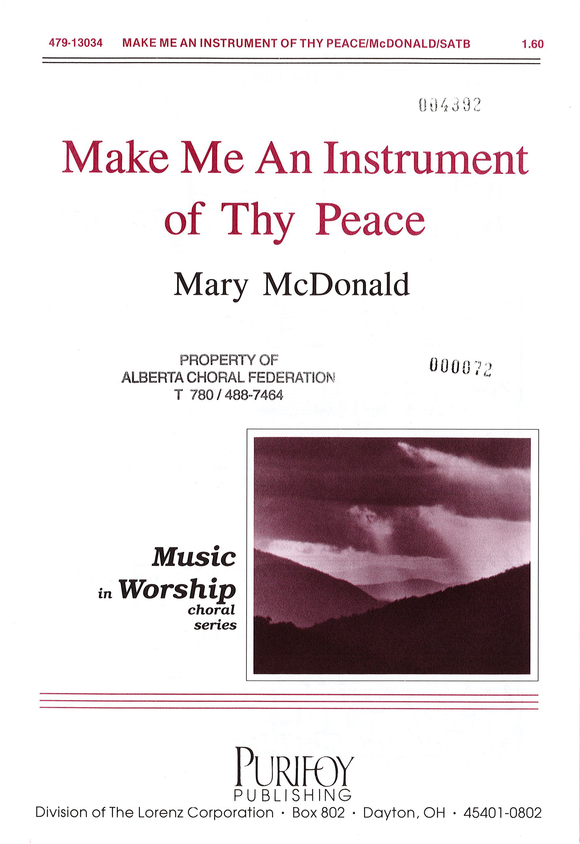 Make Me an Instrument of Thy Peace