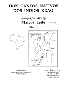 Tres Cantos Nativos Dos Indios Krao