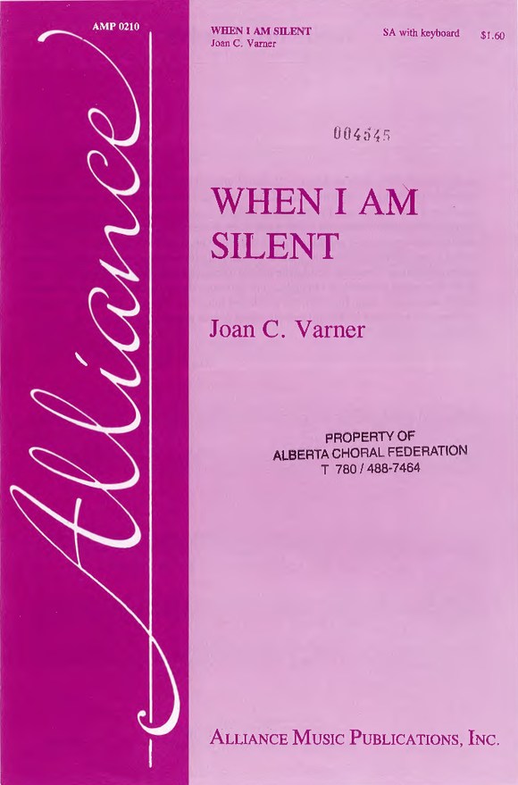 When I Am Silent