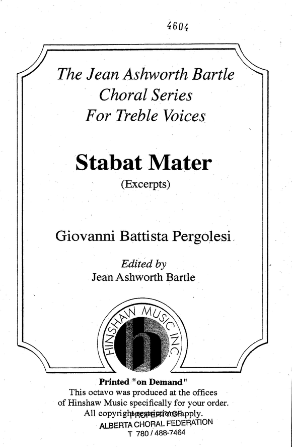 Stabat Mater (excerpts)