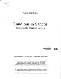 Laudibus In Sanctis