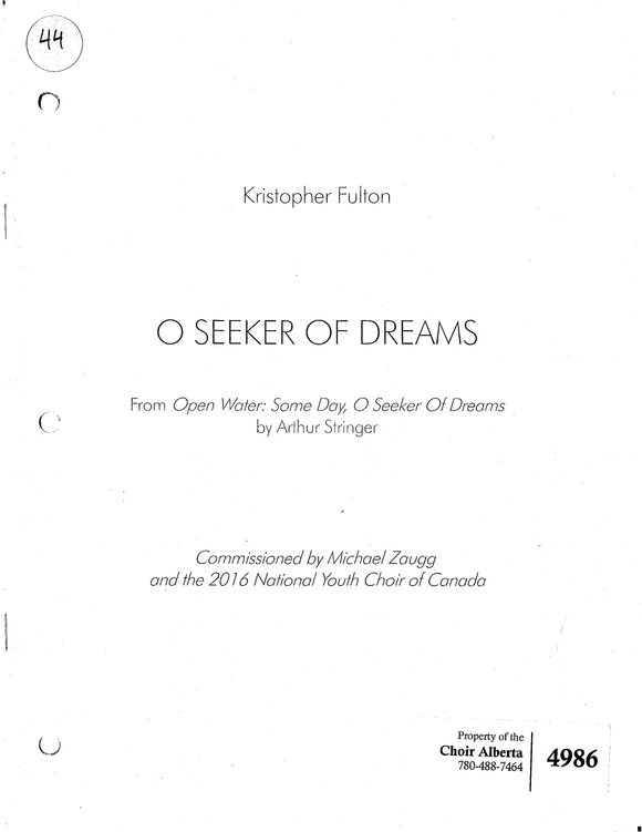 O Seeker of Dreams